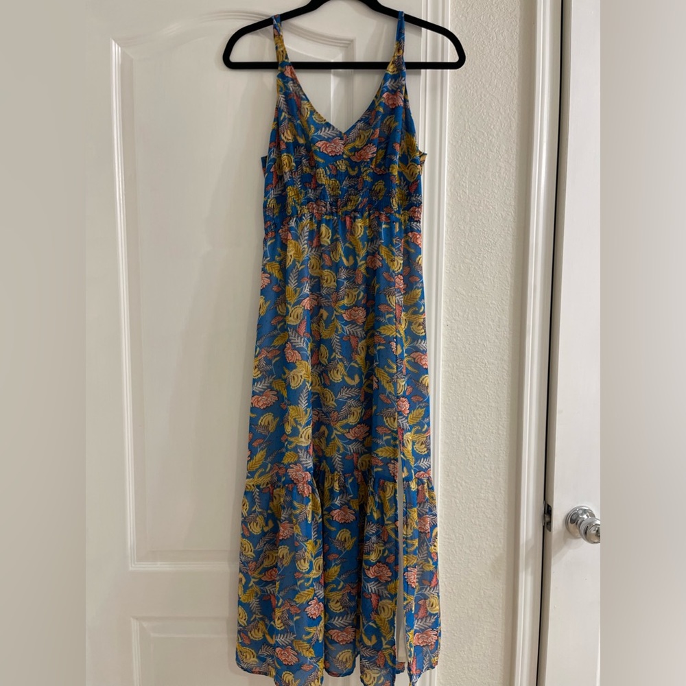 Long dress with print.  Size L